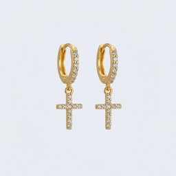 Boucles d'oreilles croix