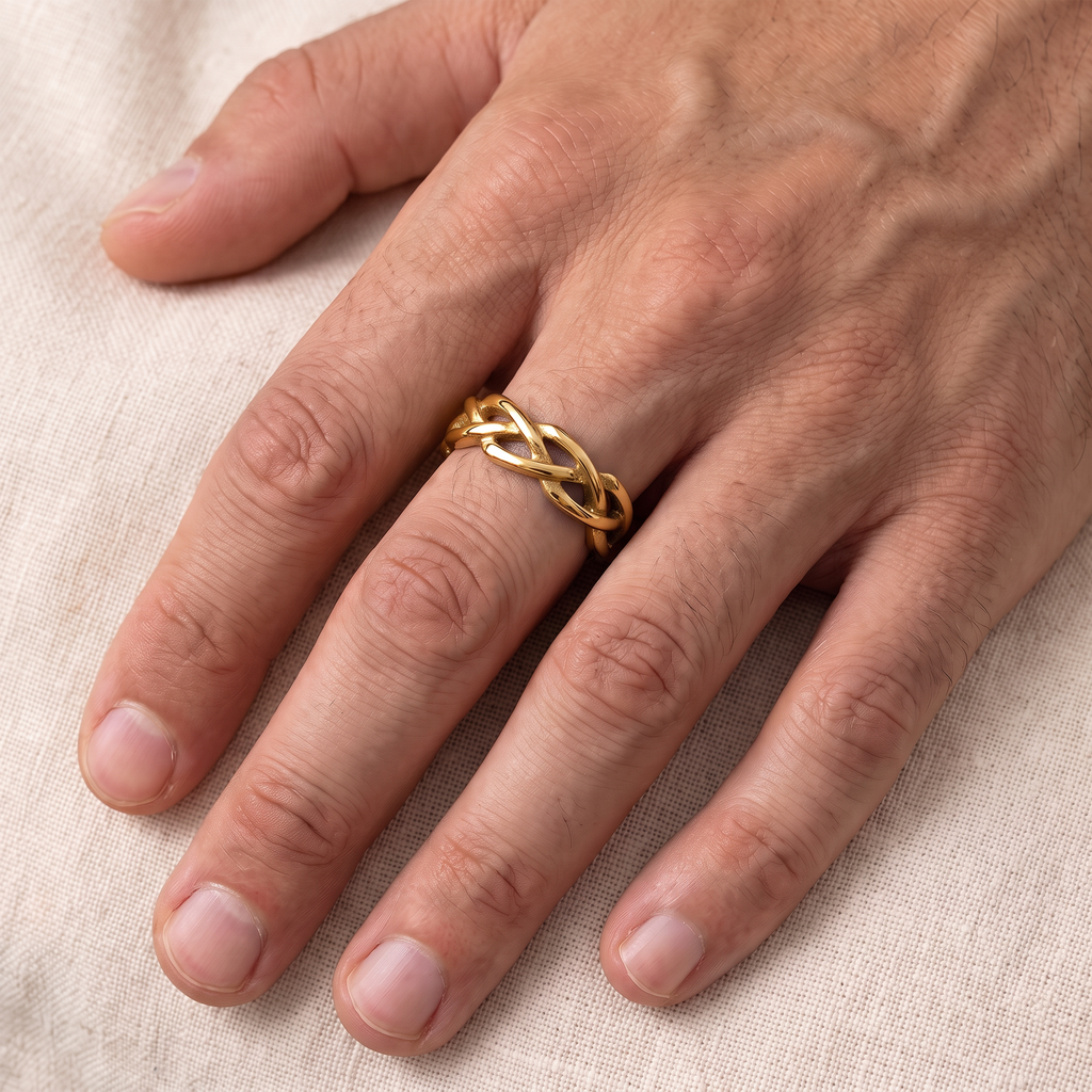 Bague couronne d'épines homme