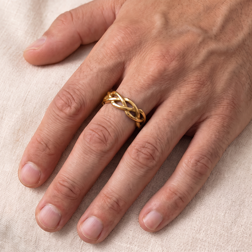 Bague couronne d'épines homme