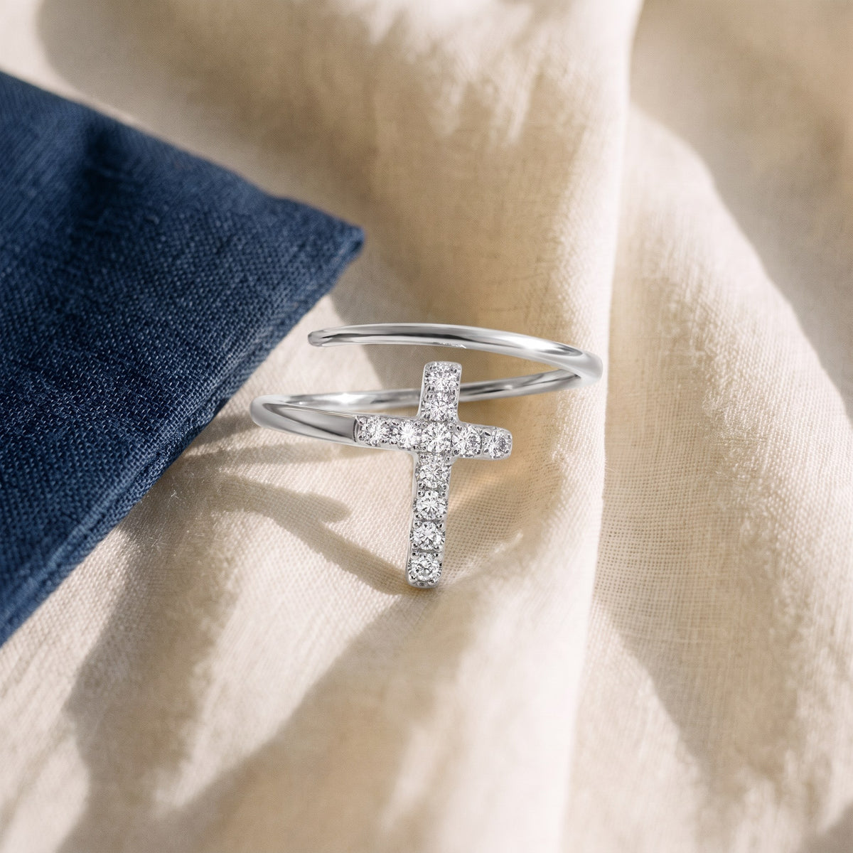 Bague croix argent 925
