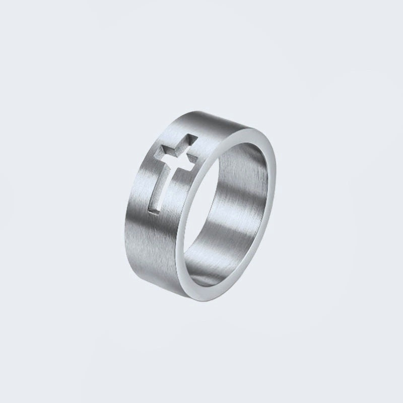 Bague croix catholique