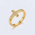 Bague croix fantaisie