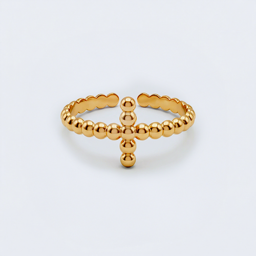 Bague croix fine
