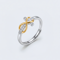 Bague croix infini