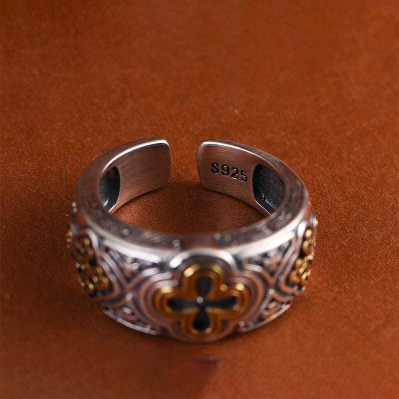 Bague croix Médiévale Argent 925