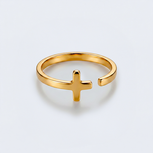 Bague croix simple