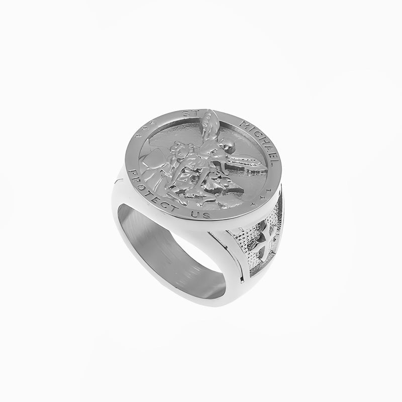 __switch:Argent Bague Saint Michel Argent