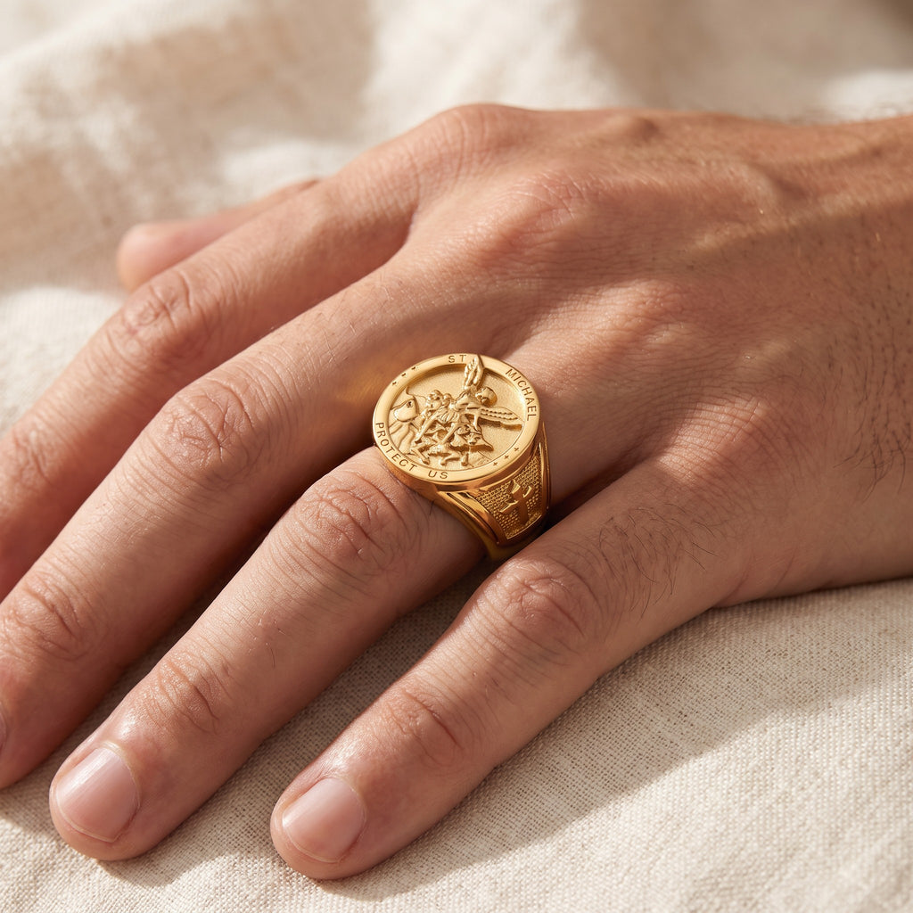 Bague Saint Michel homme