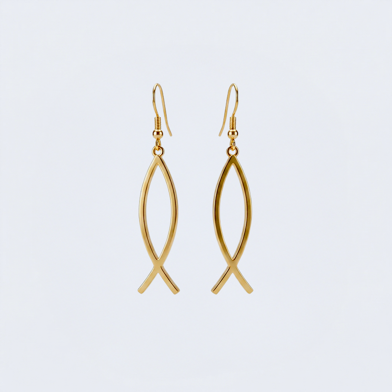 Boucles d'oreilles Ichtus