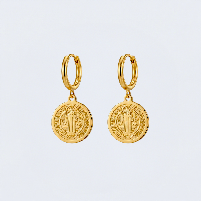 Boucles d'oreilles saint Benoît