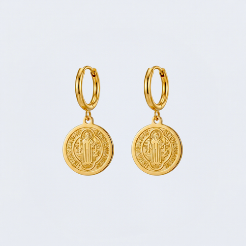 Boucles d'oreilles saint Benoît