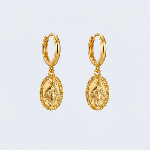 Boucles d'oreilles Vierge Marie
