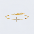 Bracelet croix acier inoxydable