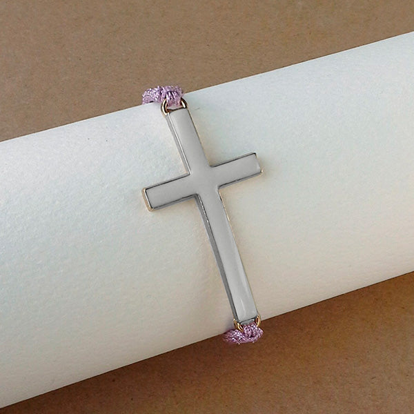 __switch:rose Bracelet croix pour enfant 