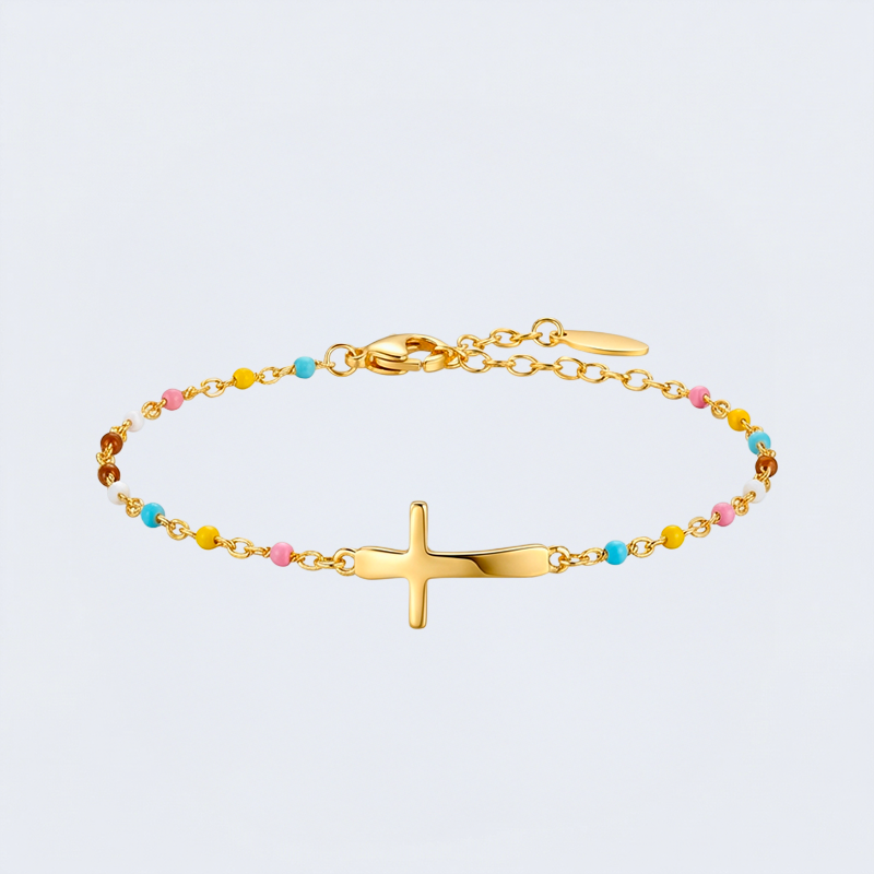 Bracelet croix fantaisie