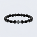 Bracelet croix pierre naturelle
