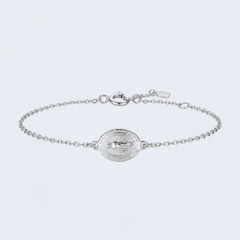 Bracelet Vierge Marie argent