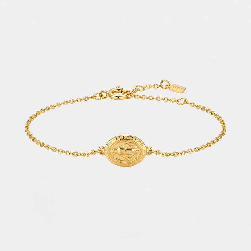 Bracelet Vierge Marie, vue de détail