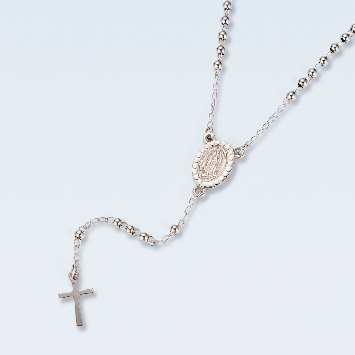 Collier chapelet médaille miraculeuse argenté