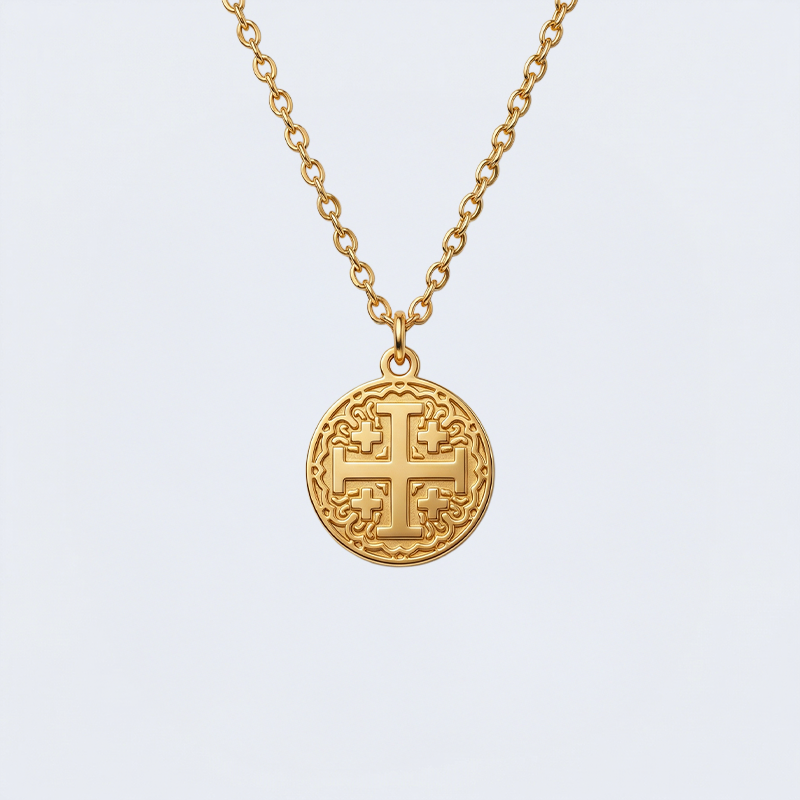 Collier croix de Jérusalem