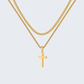 Collier croix double