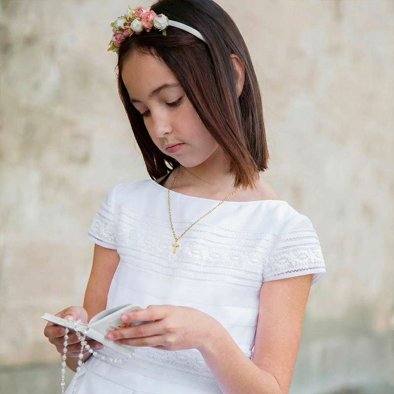 Collier croix enfant - Pancrace