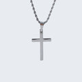 Collier croix fine homme