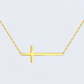 Collier croix horizontale