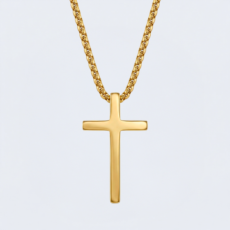 Collier croix minimaliste