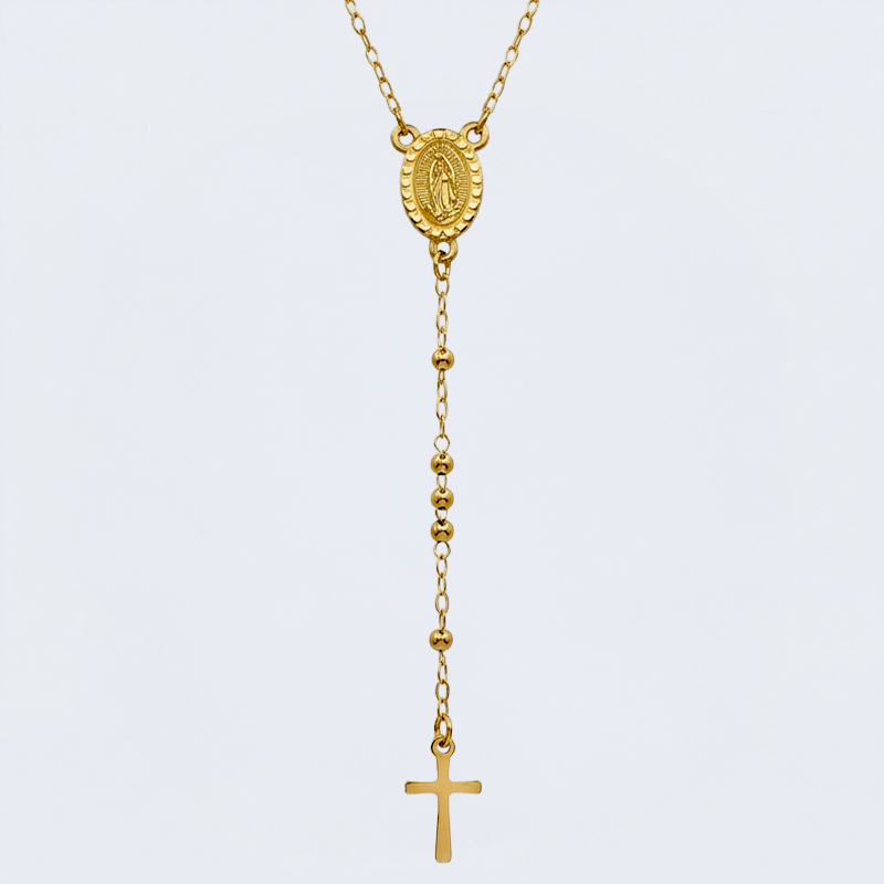 Collier croix rosaire
