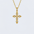 Collier croix strass
