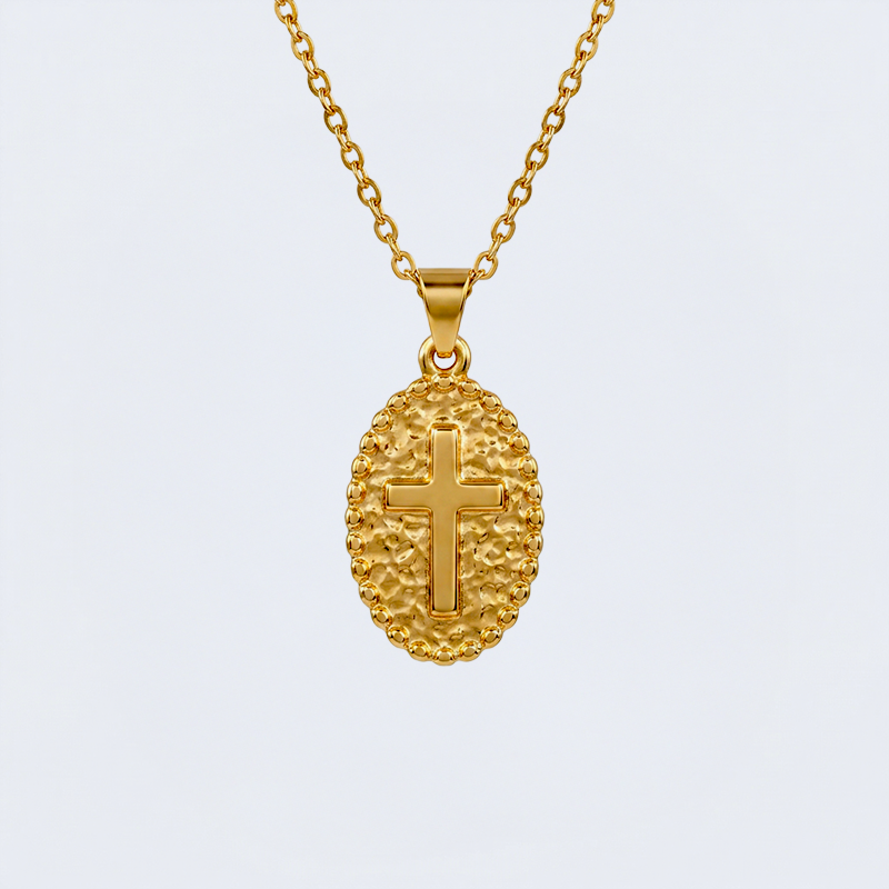 Collier médaille croix
