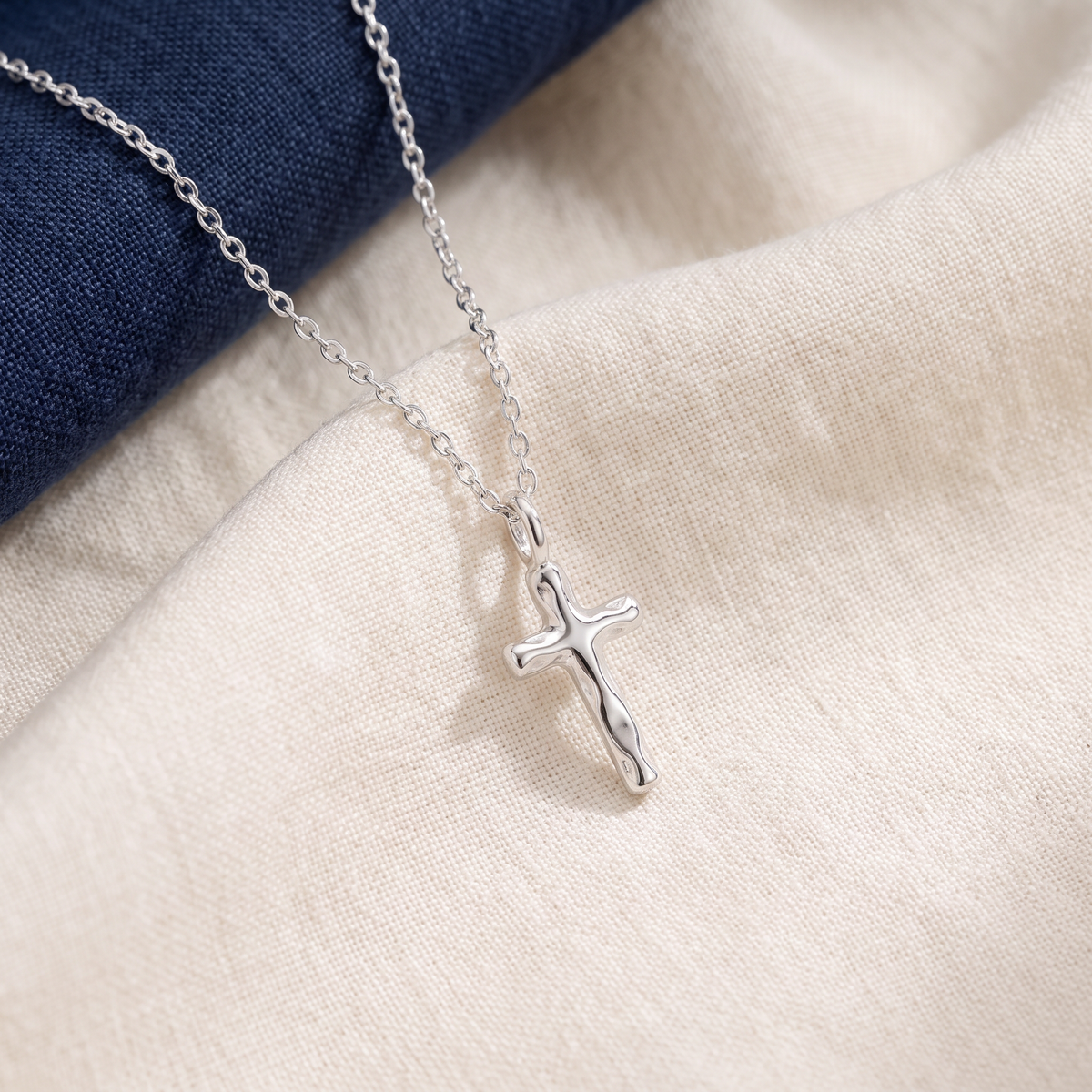 Collier petite croix argent 925