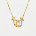 Collier poisson chrétien argent, doré, sur fond blanc