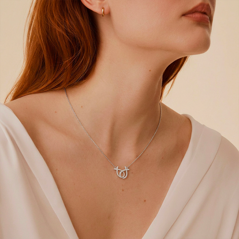 Collier poisson chrétien argent argentée