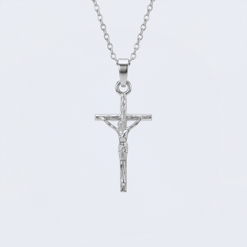 Crucifix argent pendentif
