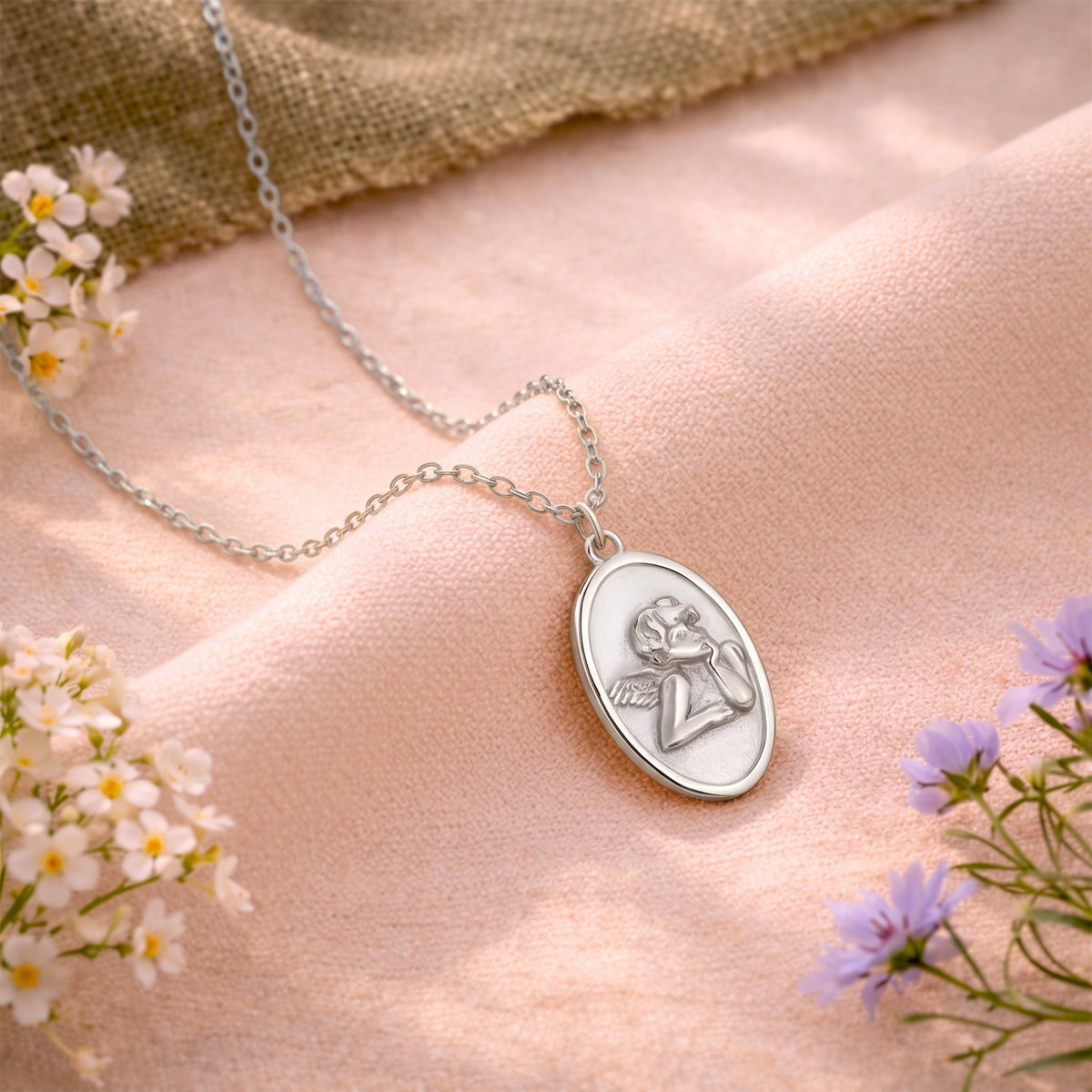 Médaille ange argent 925