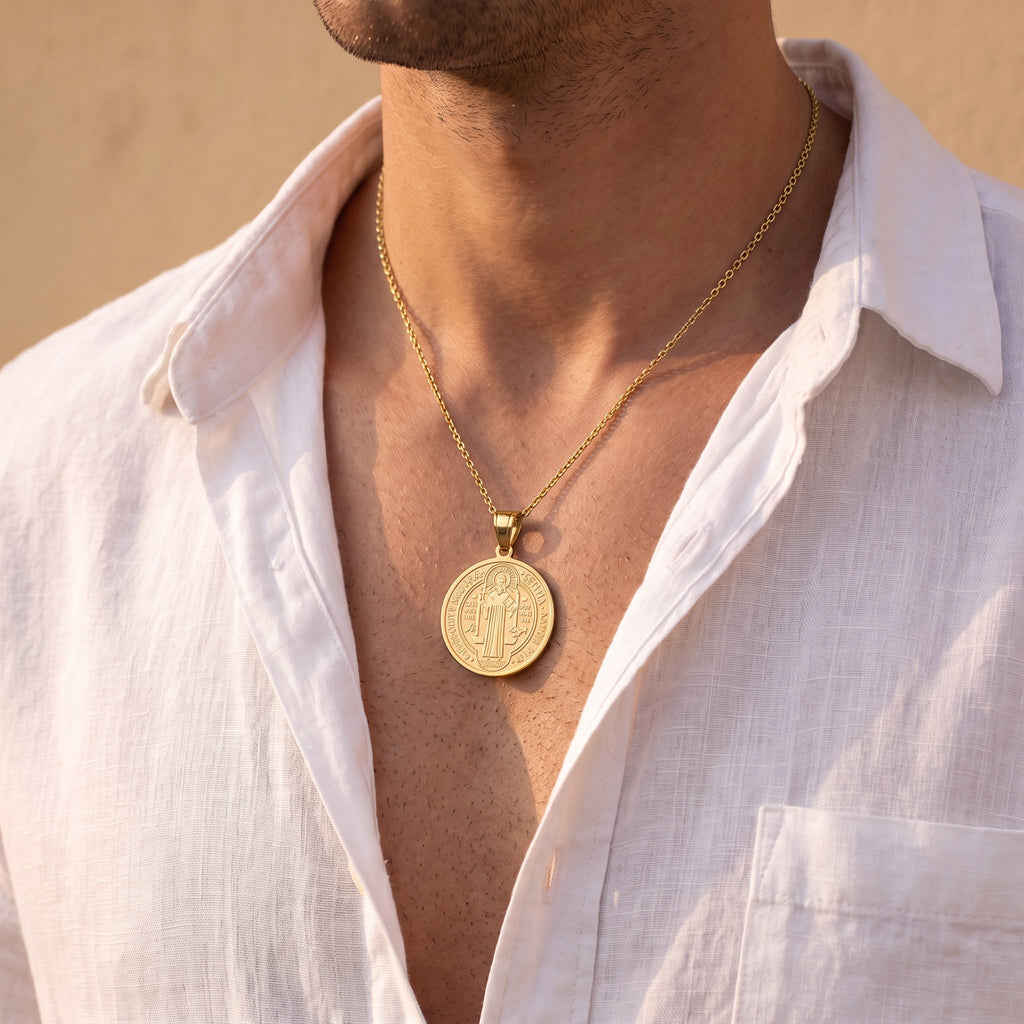 Médaille Saint Benoît homme