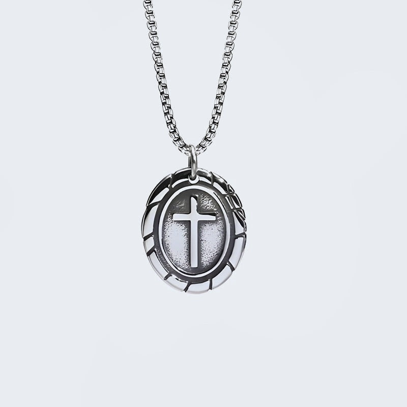 Médaillon croix homme