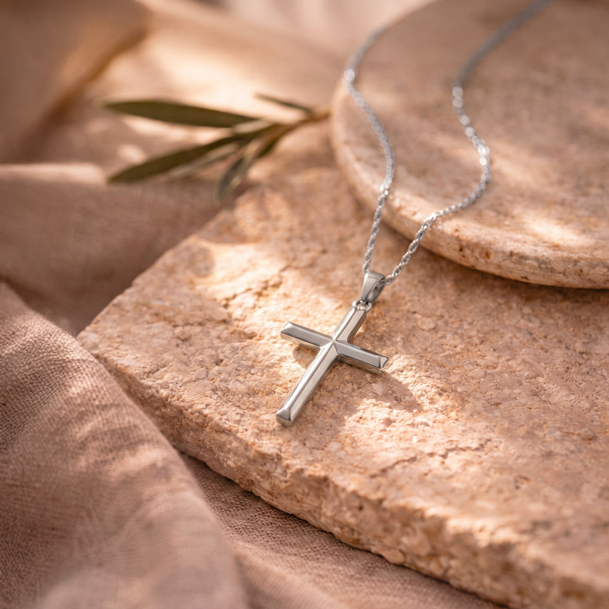 Pendentif argent croix