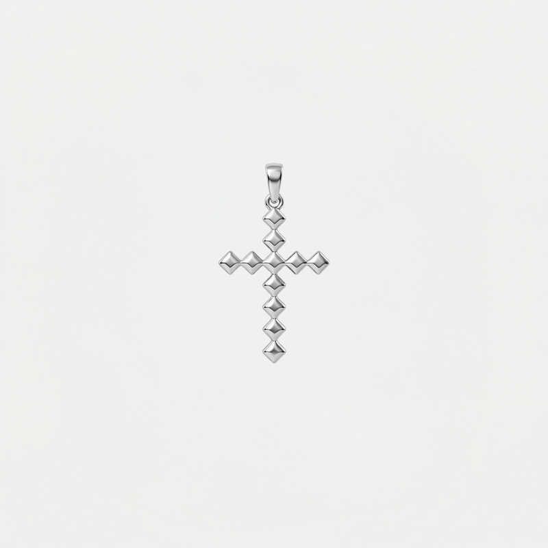 Pendentif croix femme argent - Eulalie