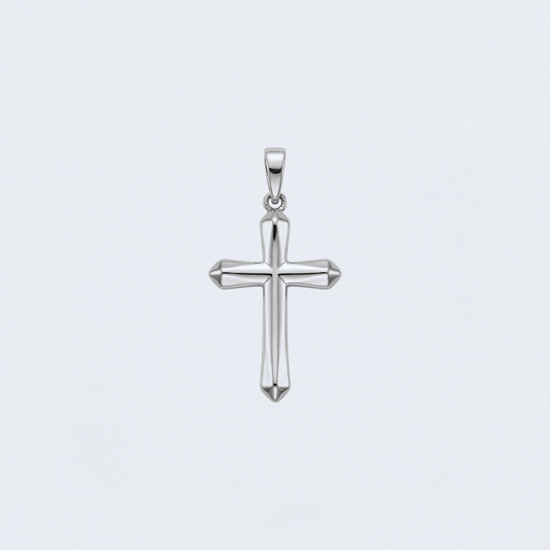 Pendentif croix homme argent