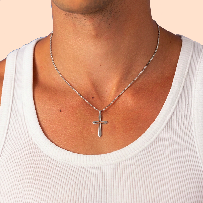 Pendentif croix original - Gérard