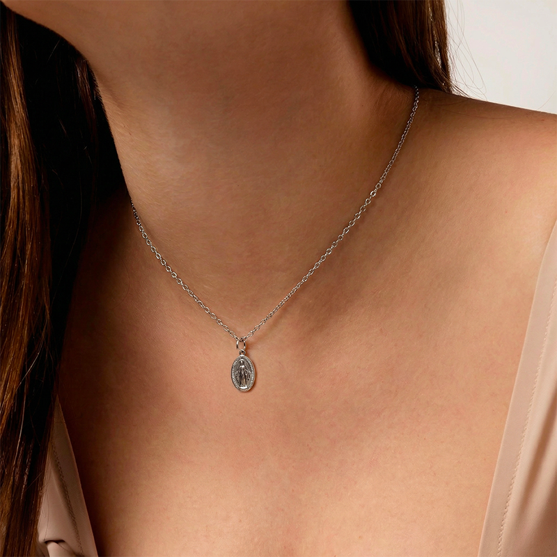 Collier Vierge Marie - Jacinthe